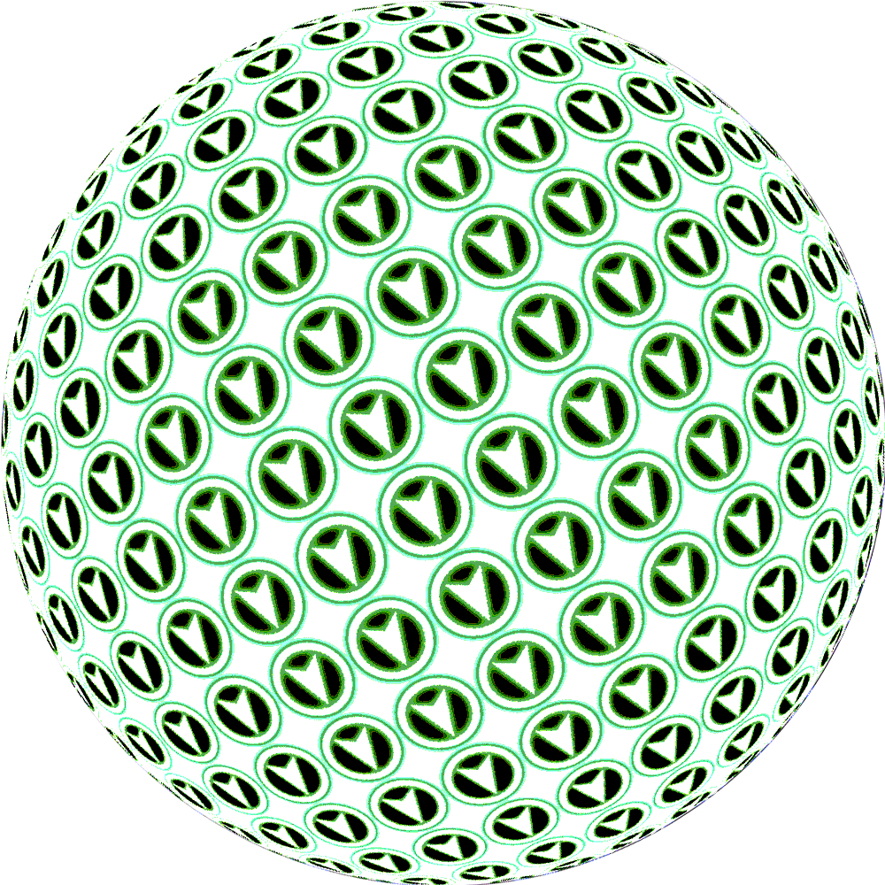 A placeholder image consisting of many small Fylkingen arrow logos shaped like a sphere